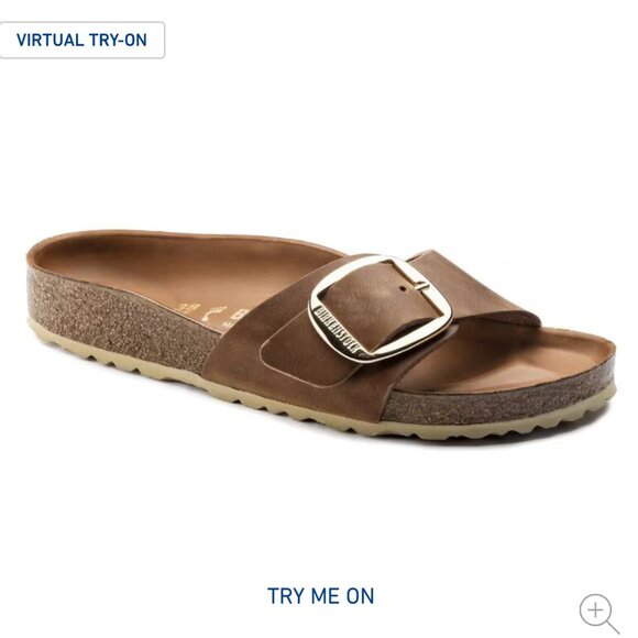 Birkenstock Madrid Big Buckle Cognac - Picture 1 of 15